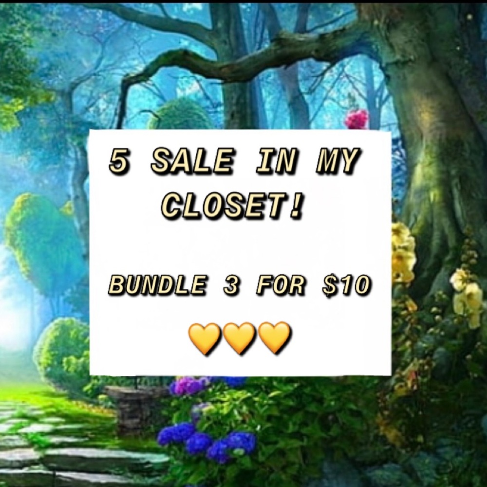 $5 SALE STARTS NOW!!!